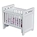 NUOBESTY 112 Scale Dollhouse Mini Crib Wooden Baby Doll Crib for Dollhouse Adorable Doll House Accessories and Furniture Mini Baby Bed Cradle for Miniature Furniture 1 12 Scale 440 393 inches - Image 2