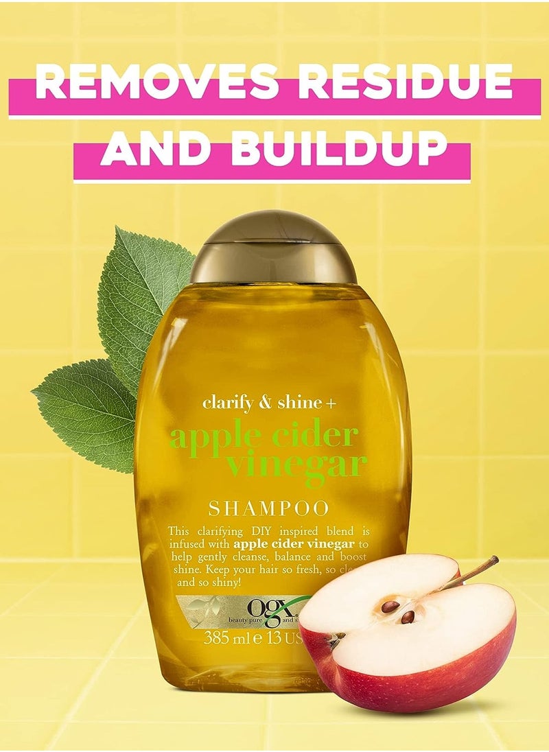 Clarify And  Shine Plus Apple Cider Vinegar Shampoo 385ml - pzsku/Z3D136687D6B0E1D21AABZ/45/_/1719999539/782c0e6f-5b22-402e-96ac-d13629caf00b