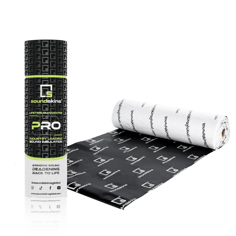 SoundSkins SSKSSPRO1 Car Sound Deadening Material 180mil45mm Triple Layer 11 sqft Reduce Vibrations Insulate Heat and Minimize Resonance