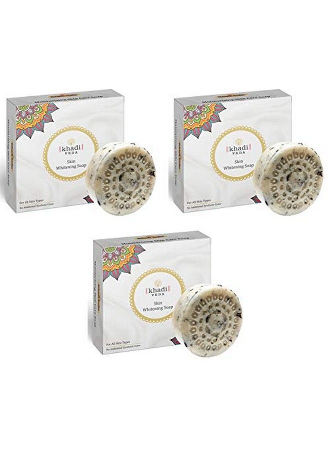 khadi veda Skin Whitening & Moisturizing Skin Care Bath Soap 100 Gm Each (Pack Of 3) - Image 1