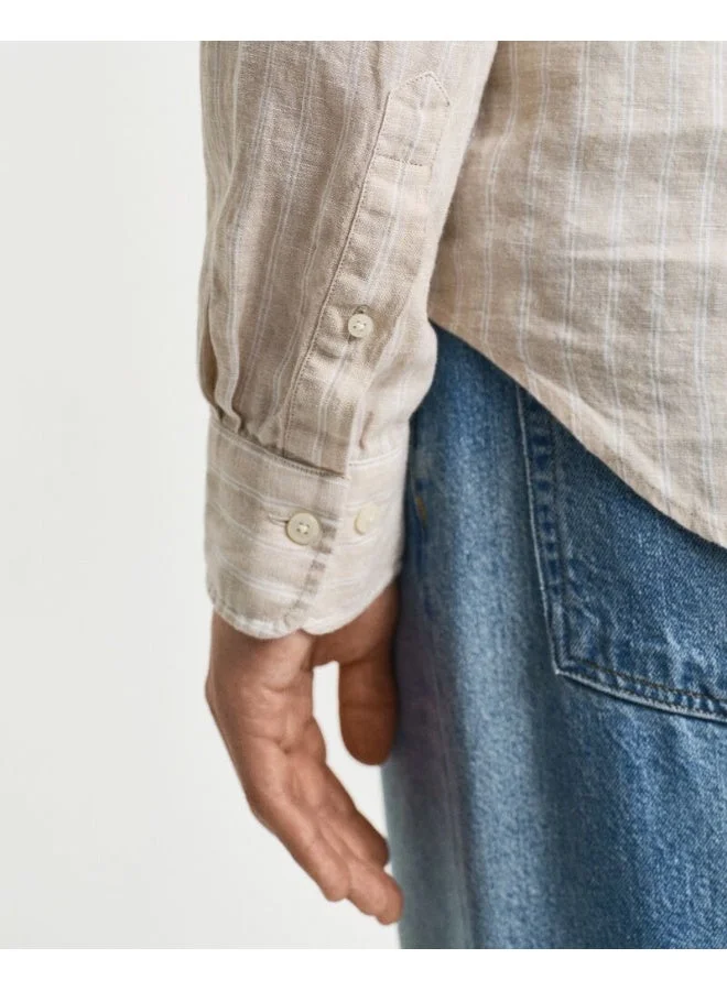 GANT  Gant Regular Linen Stripe Shirt for Men | Best Price UAE