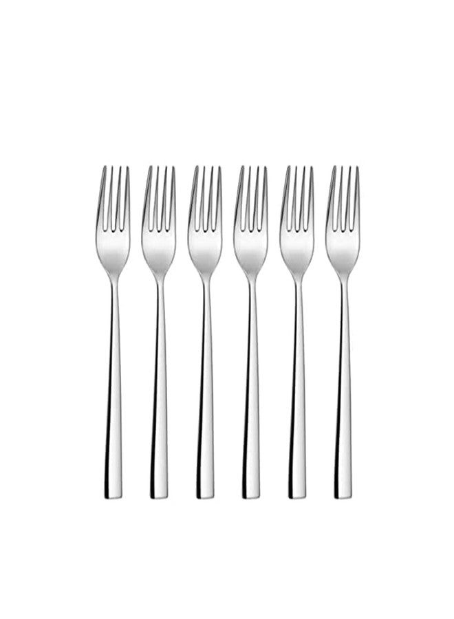 Ranjo Enterprises Fancy Stainless Steel Silverware Dinner Fork, Set of 6 Pieces for Home/Kitchen, 18 cm - Image 1