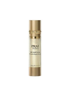 PRAI Beauty 24K Gold Caviar Wrinkle Repair Serum Antiaging And Antiwrinkle Hyaluronic Acid Serum For Face 1.7 Oz  - Image 2