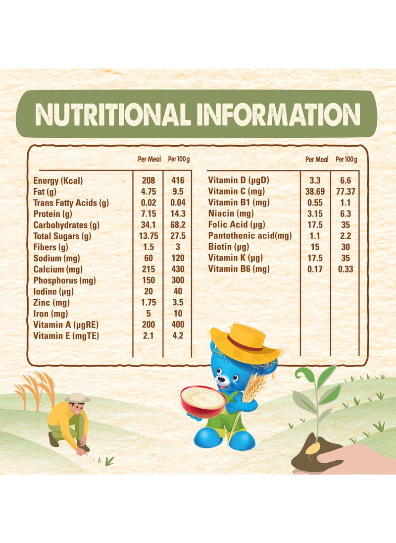 Cerelac Wheat And Fruit Pieces Baby Cereal Food From 8 Months  - Image 3