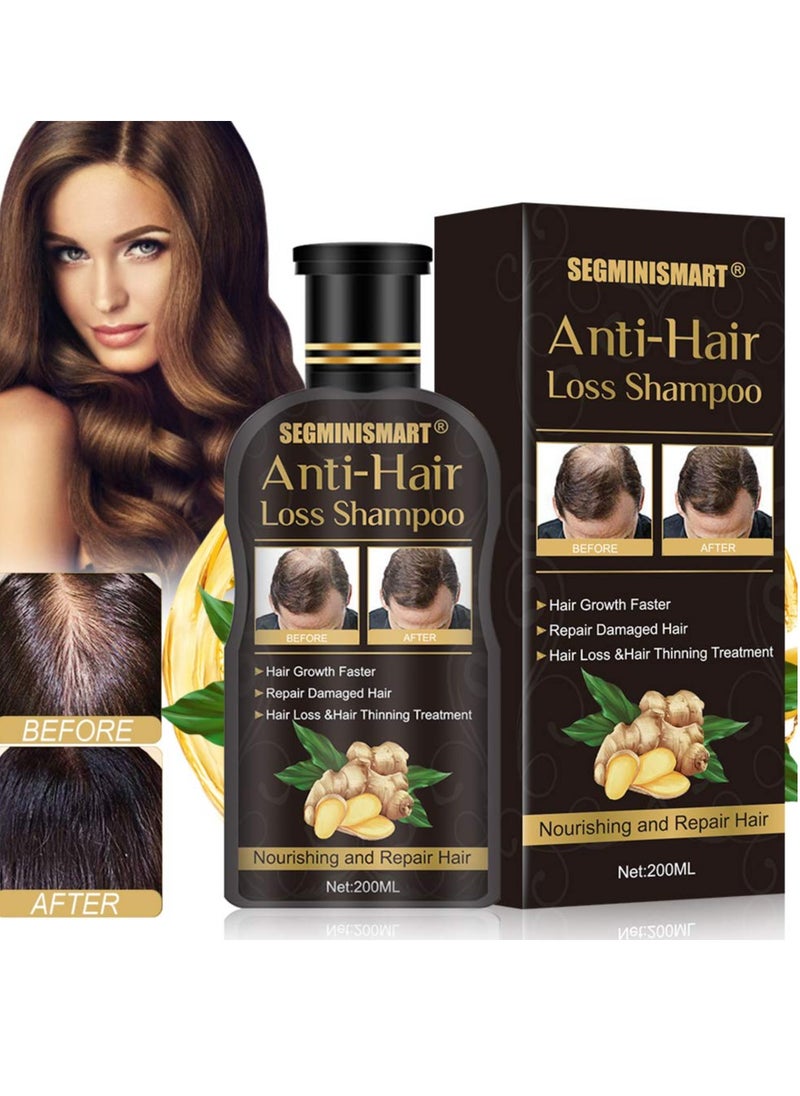 SegMiniSmart - Ginger Hair Care Shampoo for Hair Growth, Anti-Hair Loss - Promotes Thicker, Fuller and Faster Growing Hair for Men & Women - Image 1