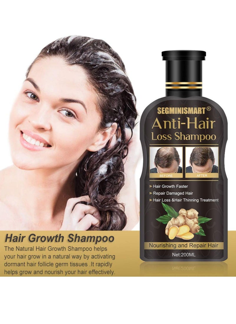 SegMiniSmart - Ginger Hair Care Shampoo for Hair Growth, Anti-Hair Loss - Promotes Thicker, Fuller and Faster Growing Hair for Men & Women - Image 1
