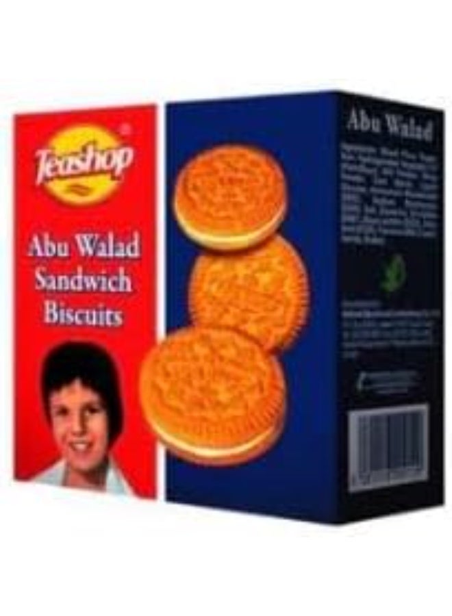 ابو الوليد بسكويت أبو ولد ساندويتش، محشو بكريمة البرتقال، حلو ومقرمش، عبوة 3 حزم - Image 3