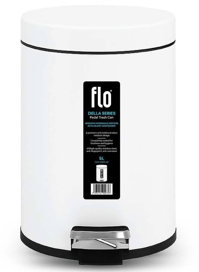Dustbin - della white  5l