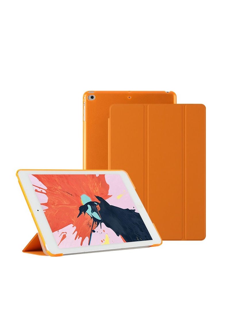 Loquat Orange iPad Three Fold Intelligent Sleep Hard Shell