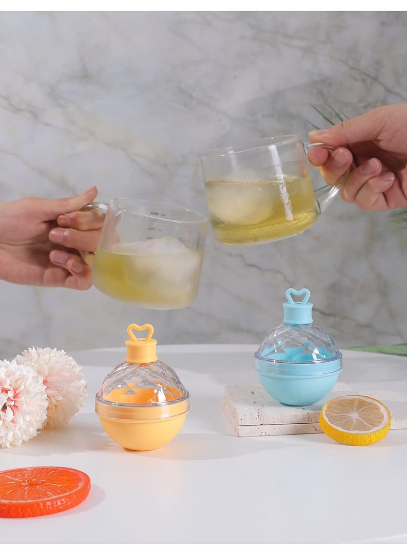 SOLARAE Upgraded Ice Ball Maker,6-Pack Round Ice Ball Maker Mold,2.5 Inch Whiskey Silicone Ice Mold for Whiskey and Cocktails,Perfect for Family and Friends - Image 2