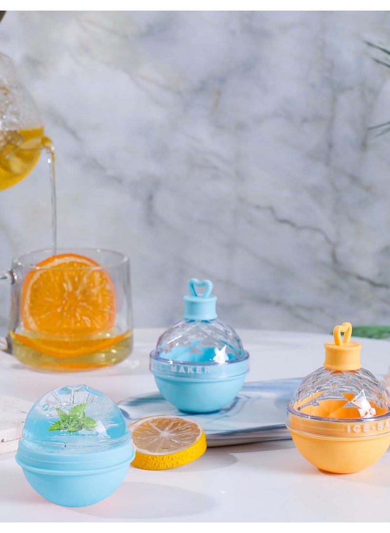 SOLARAE Upgraded Ice Ball Maker,6-Pack Round Ice Ball Maker Mold,2.5 Inch Whiskey Silicone Ice Mold for Whiskey and Cocktails,Perfect for Family and Friends - Image 4