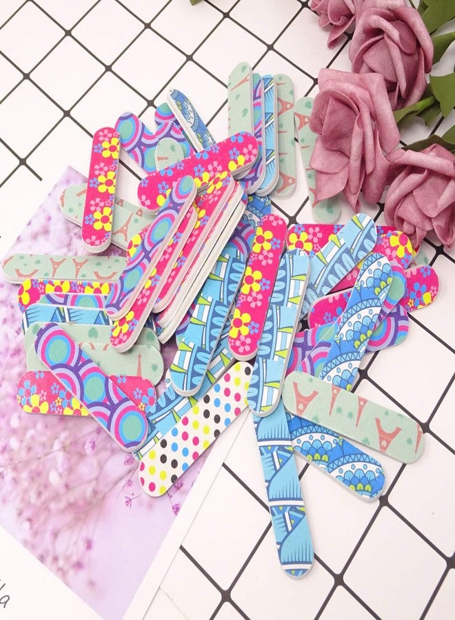 Honbay 50PCS Nail Art Tool Mini Double Sided Nail Files Emory Boards for Home and Professional Salon Use (150/150 Grit) - Image 4