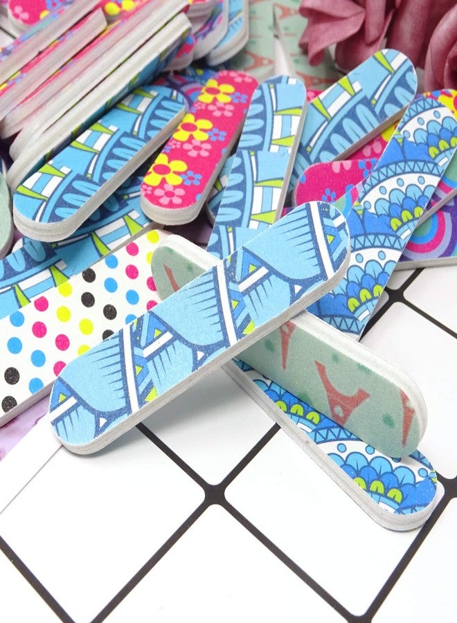 Honbay 50PCS Nail Art Tool Mini Double Sided Nail Files Emory Boards for Home and Professional Salon Use (150/150 Grit) - Image 2