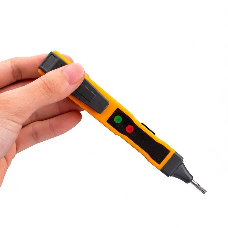 Electric Voltage Tester Black & Orange: ABS Insulating Material Safety Guarantee - Non-contact Pen Tester With Induction & Zero/Live Wire Detection for Electricians & Home Electrical Inspection - Image 4