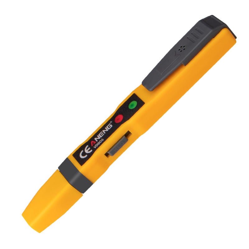Electric Voltage Tester Black & Orange: ABS Insulating Material Safety Guarantee - Non-contact Pen Tester With Induction & Zero/Live Wire Detection for Electricians & Home Electrical Inspection - Image 1