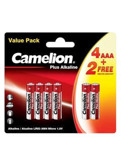Camelion Camelion LR 03 AAA Micro Plus Alkaline Battery (Pack of 4 + 2 PCS FREE)  - Image 1