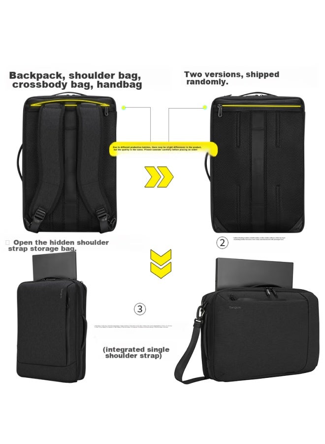 Targus Laptop Backpack, 15.6-inch Business Backpack, Single Shoulder Crossbody Briefcase, Multi-purpose Bag, Black, 587 - Image 5