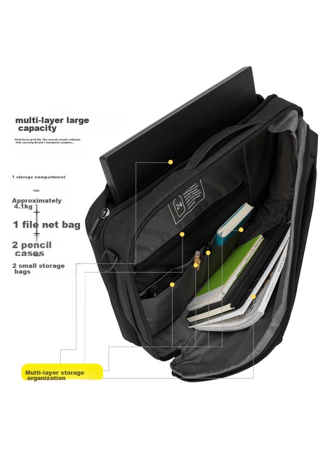 Targus Laptop Backpack, 15.6-inch Business Backpack, Single Shoulder Crossbody Briefcase, Multi-purpose Bag, Black, 587 - Image 4