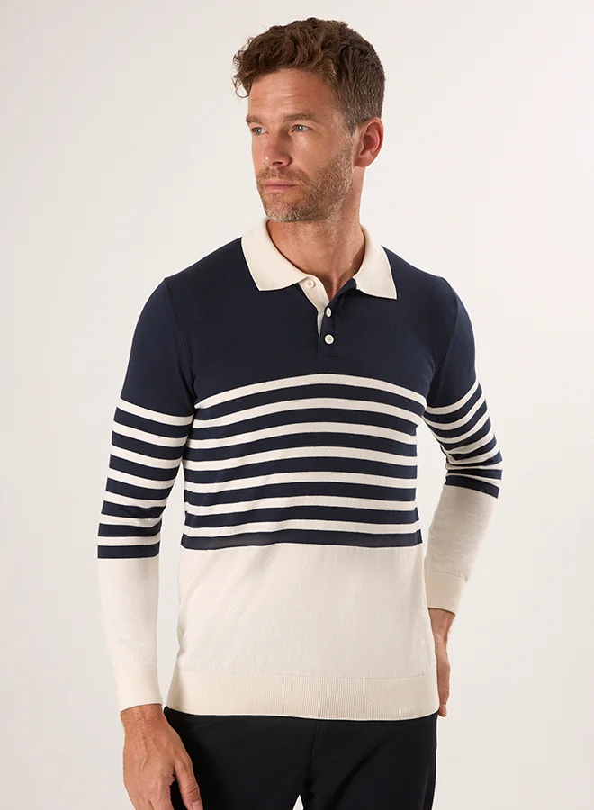 FELIX HARDY Striped Long Sleeve Pullover