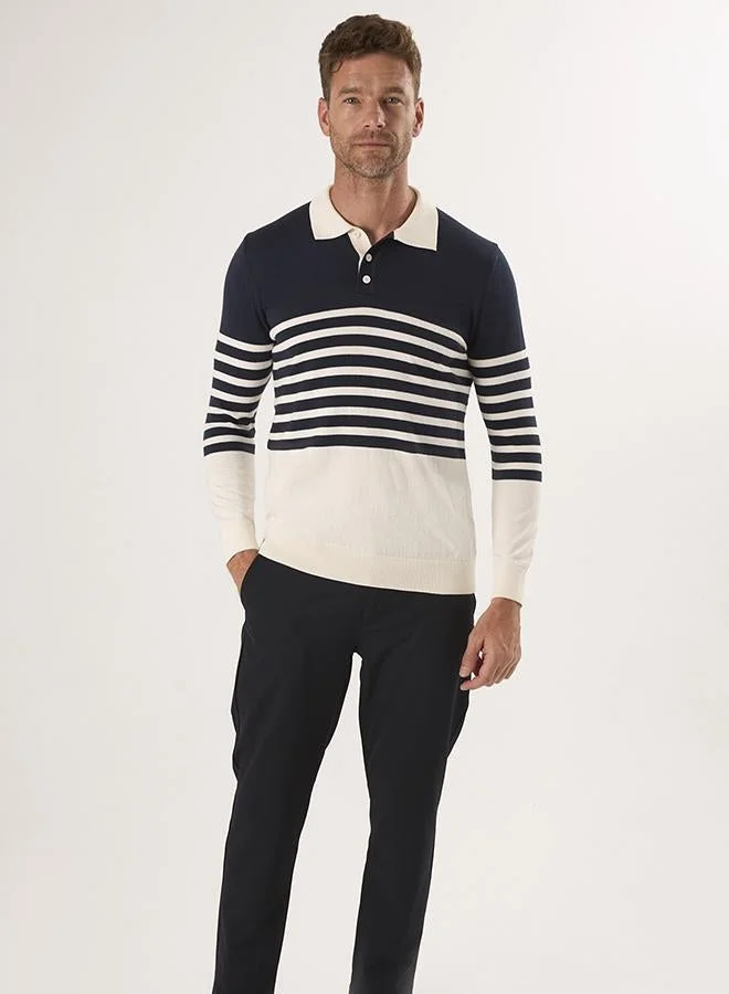 FELIX HARDY Striped Long Sleeve Pullover
