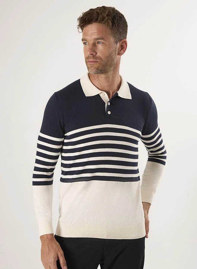 FELIX HARDY Striped Long Sleeve Pullover