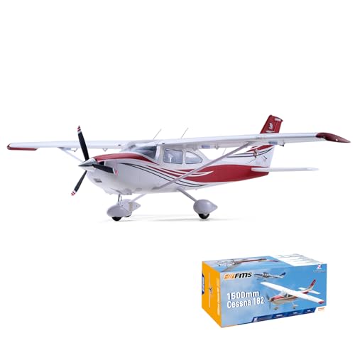 Fms Rc Planes for Beginners Remote Control Airplane for Adults SingleEngine Propeller Airplane 1500MM Cessna 182 Red 6 Channel Hobby Rc Airplanes PNP No Radio Battery Charger - Image 1