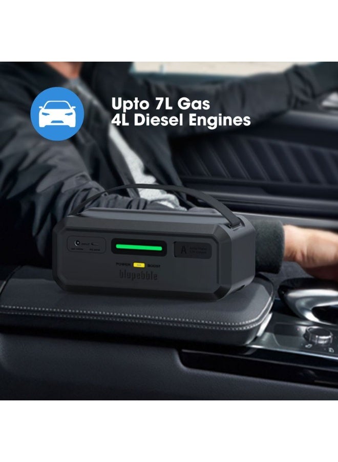 Blupebble NaviPulse Capacitor-Powered Jump Starter Gray - Image 2