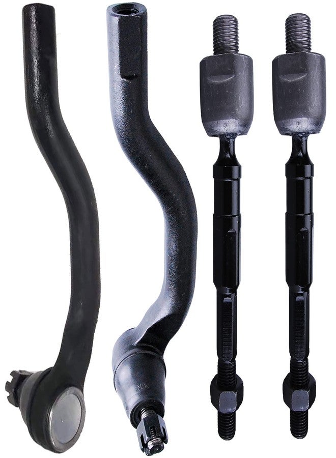 KFVF 4PC ES800239 ES800240 EV800246 Front Inner & Outer Tie Rod Ends Kit for Honda Civic 2006 2007 2008 2009 2010 2011 1.8L, Steering Tie Rod End Kit - Image 1