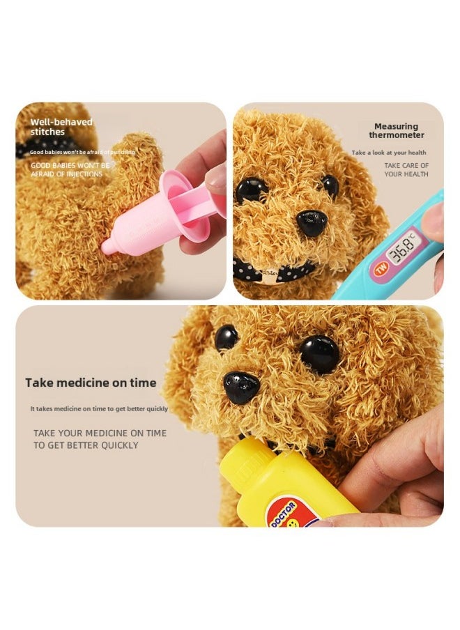 Luo Ke Meng Pet Cart Plush Cat Rabbit Dog Electric Walking Simulation Play House Children's Toys-Color:Convertible Stroller (gold Retriever)  - Image 5