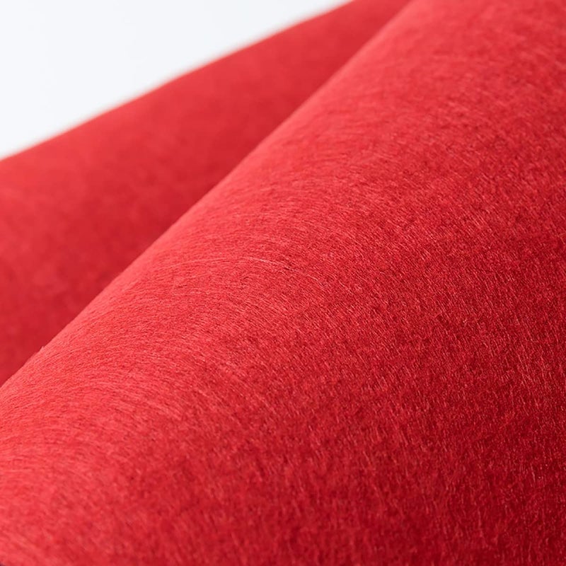 هواهو إكسسوارات الزفاف في الممرات 2 مم سجاد السجاد عداء Red Aisle من أجل الخطوة وتكرار حفلات الأحداث والأحداث الداخلية أو الخارجية على ارتفاع 24 بوصة × 15 قدمًا - Image 3