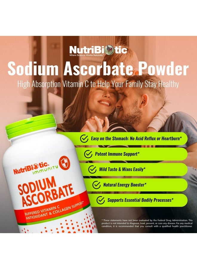 NutriBiotic - Sodium Ascorbate Buffered Vitamin C Powder, 16 Oz | Vegan, Non-Acidic & Easier on Digestion Than Ascorbic Acid | Essential Immune Support & Antioxidant Supplement | Gluten & GMO Free - Image 2