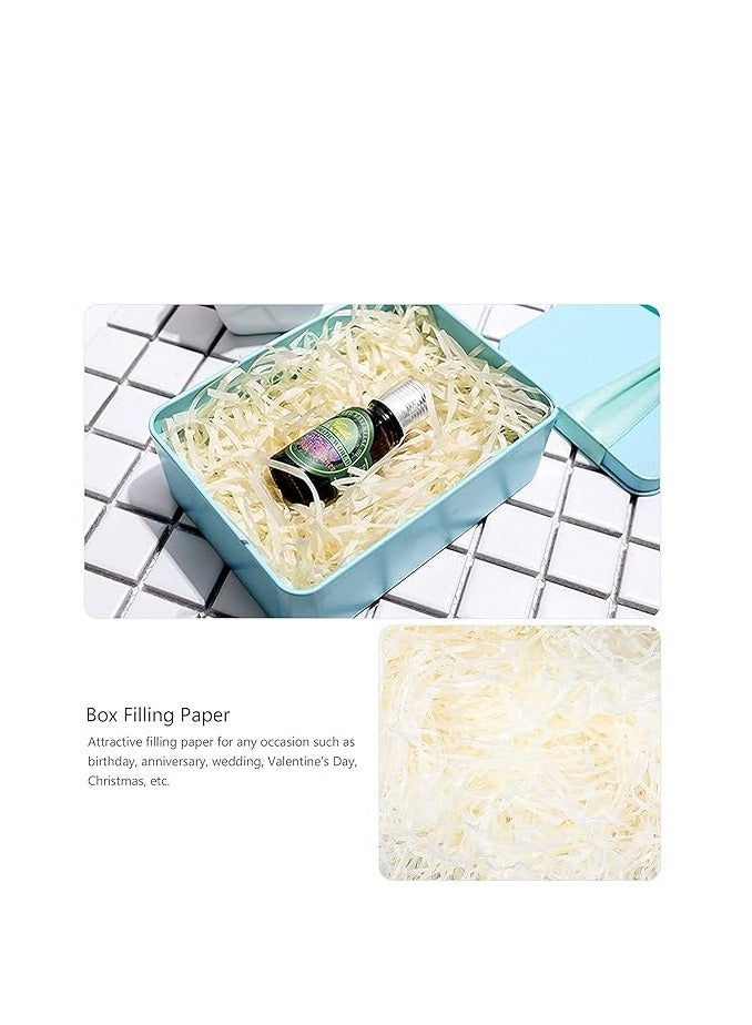 Home zone Eco Friendly White Raffia Paper Shreds 100g Crinkle Cut Shredded Paper Filling for Gift Boxes Hampers Packaging and Home Use - Image 5