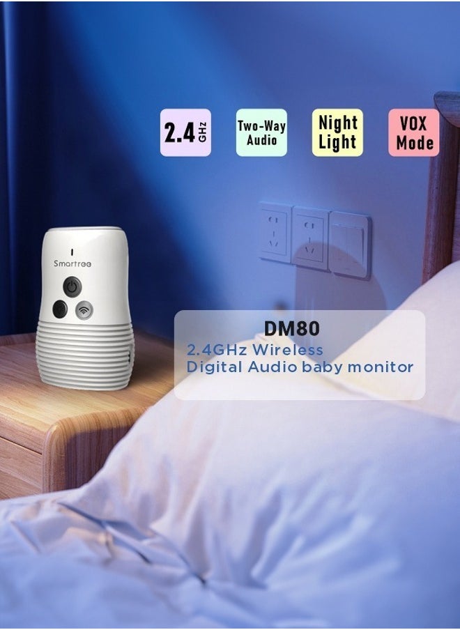 Occuwzz Baby Sound Monitor Wireless Two-Way Night Light Caretaker Noise Detection Suitable for Elderly Baby Monitoring  - Image 5