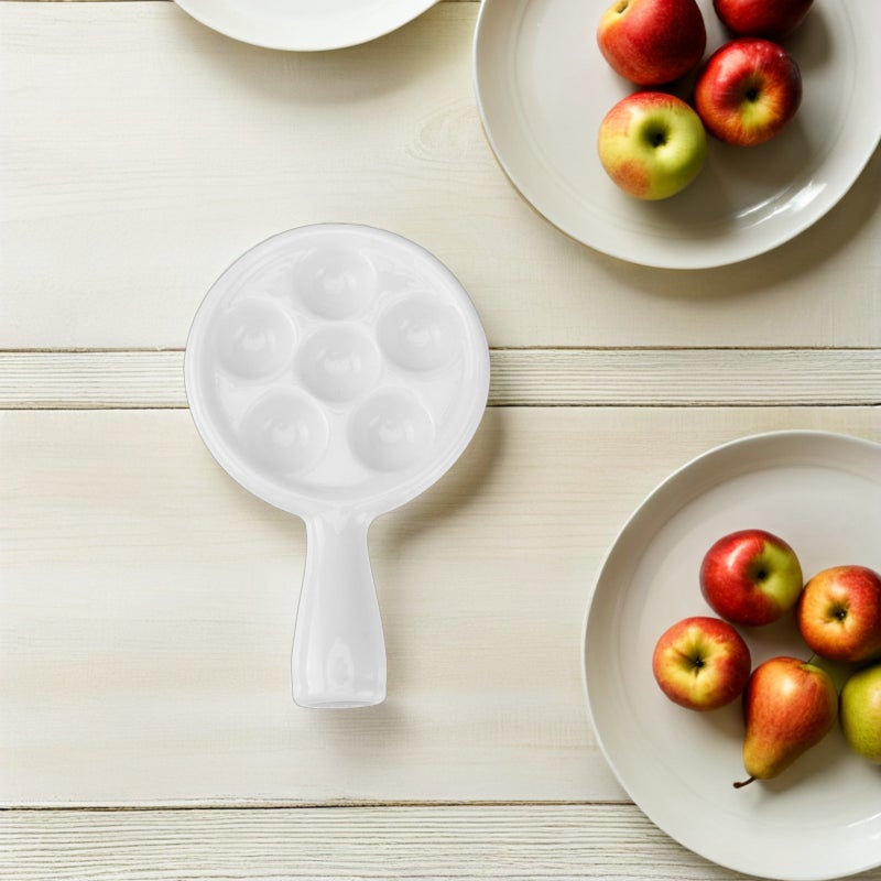 2Pcs Ceramic Escargot Tray Handle Snail Grill Dish Escargot Baking Dish Escargot Baking Tray - Image 5