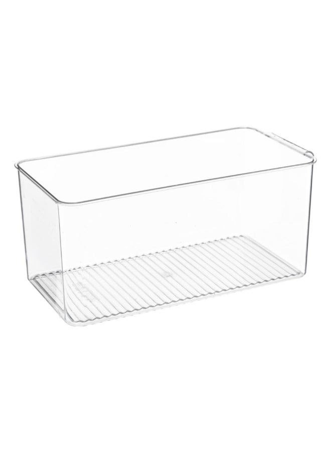 Five Simply Smart Tidy Fridge Organizer Box Clear and Grey Medium 189618 - Image 2
