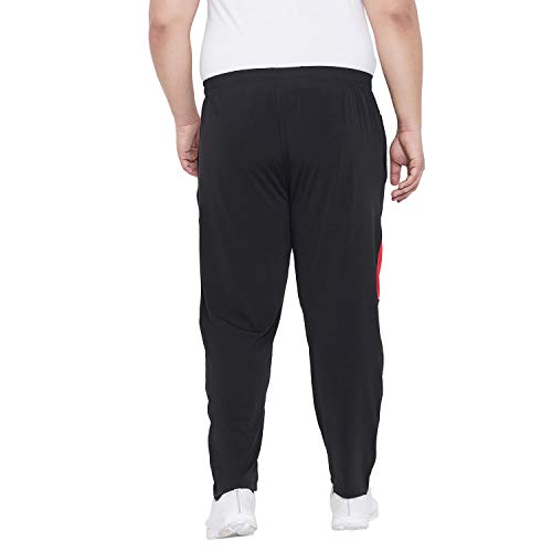 Bigbanana Men's Plus Size Regular Fit Trackpants (Slack,Black,5XL) - Image 5