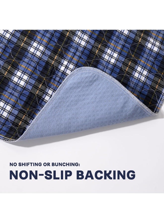 Brosive Brosive Non-Slip Bed Pads for Incontinence Washable (36" x 52"|2 Pack), Waterproof Bed Pads, Adult Washable Incontinence Bed Pads for Adults, Dog, Kids - Image 3