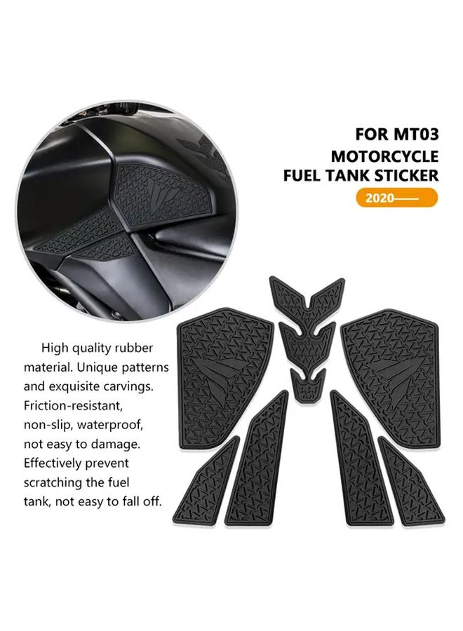 Mid Piece Motorcycle Fuel Tank Pad For MT03 MT25 2020-2025 Durable Synthetic Rubber Anti Slip - Image 5