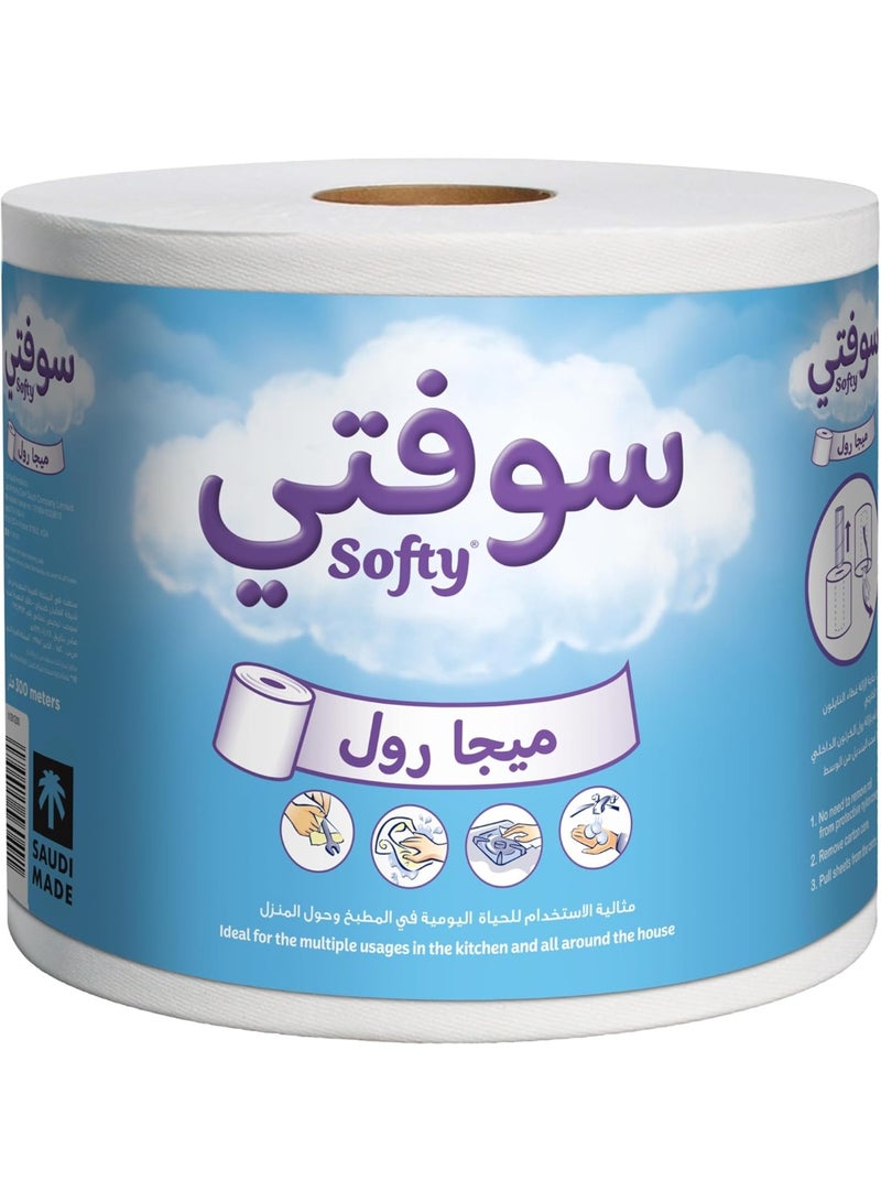 سوفتي مناشف ورقية ميجا رول: عالية الامتصاص وطويلة الأمد لجميع احتياجات المنزل - Image 1