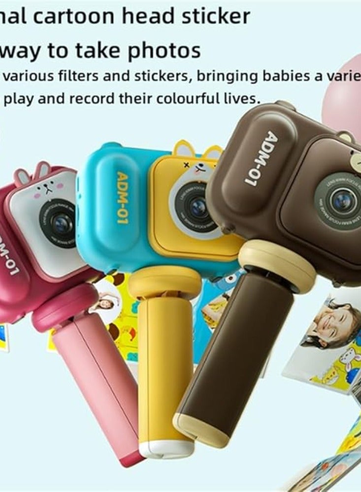 Mini Camera for Kids, Kids Camera for Girls Boys, Intelligent Focus 1080P High Definition Photography Safe Material, for 3-8 Year Old Boy Girl Birthday Gift,Pink - Image 2