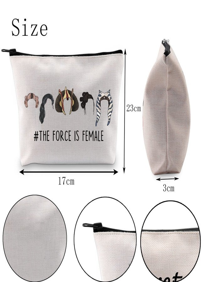POFULL Princess Movie Inspired Gift The Force is Female Cosmetic Bag (The Force Bag) - Image 2