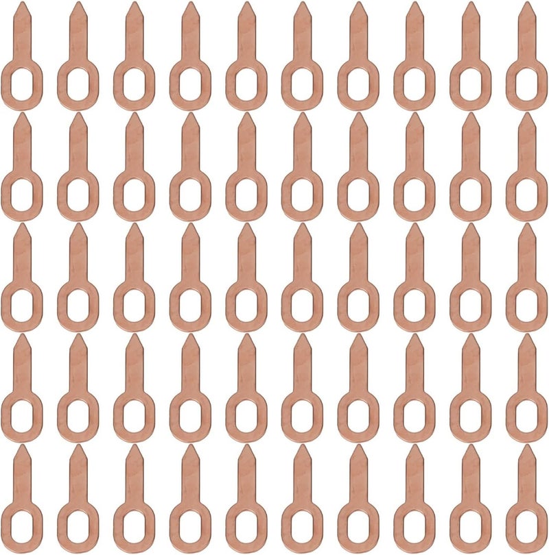 50-Pack Copper-Plated Dent Puller Rings for Automotive Body Panel Repair – Spot Welding Washer Tool Compatible with Stud Spot Welders and Auto Body Shops - Image 1