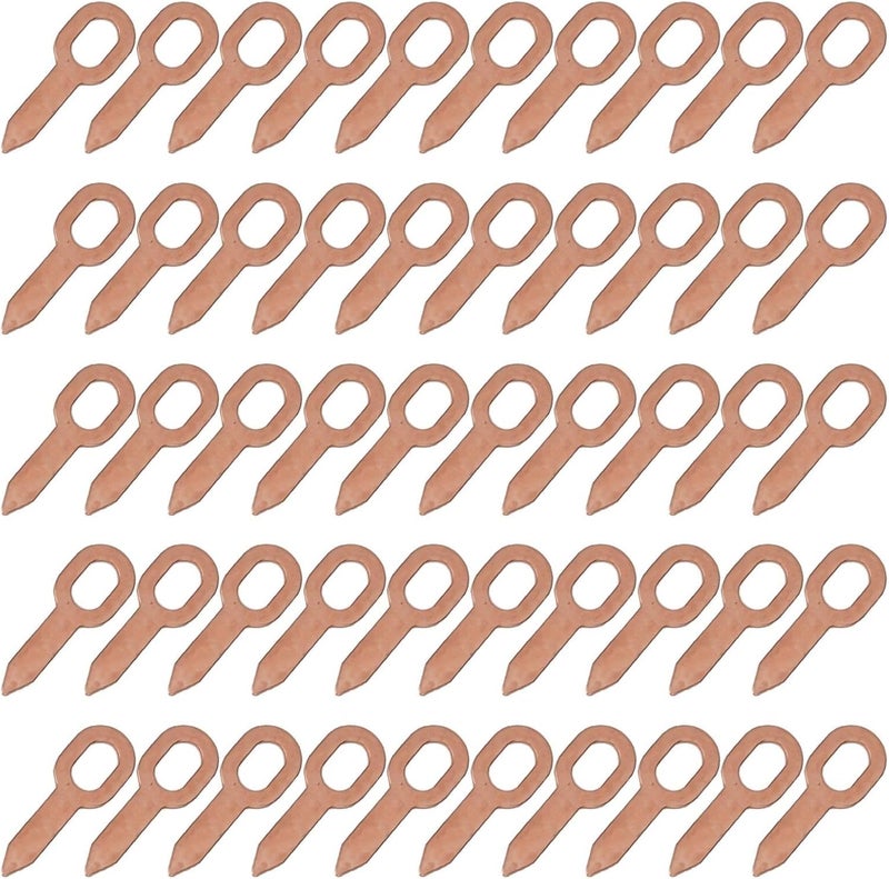 50-Pack Copper-Plated Dent Puller Rings for Automotive Body Panel Repair – Spot Welding Washer Tool Compatible with Stud Spot Welders and Auto Body Shops - Image 2