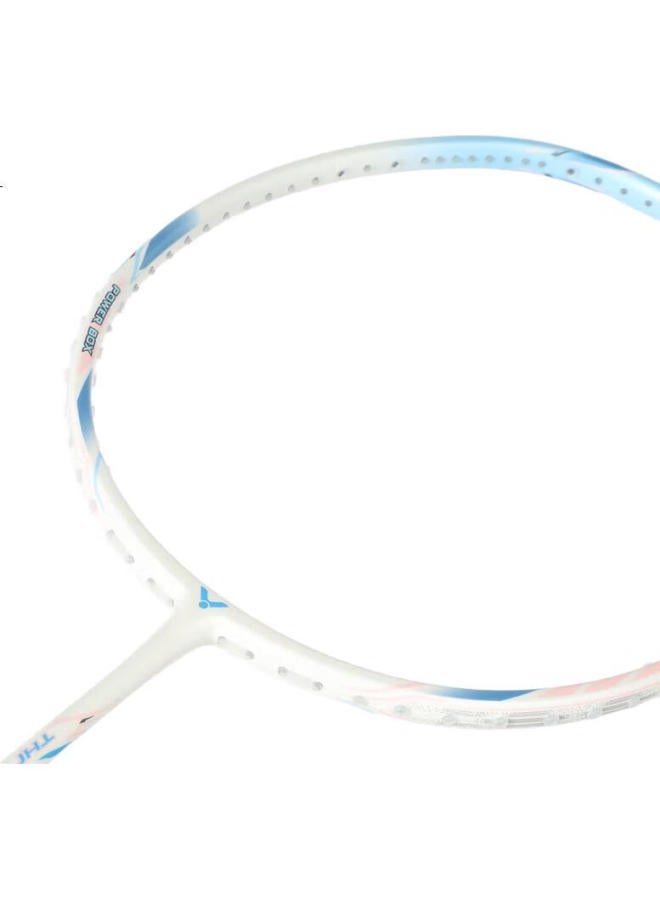 Victor Badminton Racket, Single Racket, Lightweight Offensive Tk-Hmr L Ex Iron Hammer, White, 6U, Pre-Strung, 24 Pounds - Image 2