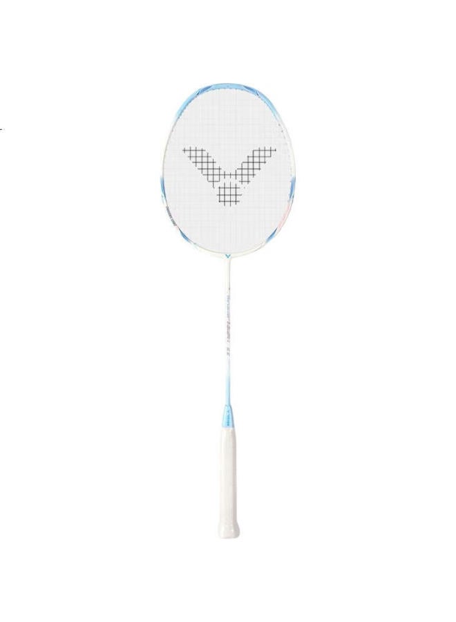 Victor Badminton Racket, Single Racket, Lightweight Offensive Tk-Hmr L Ex Iron Hammer, White, 6U, Pre-Strung, 24 Pounds - Image 3