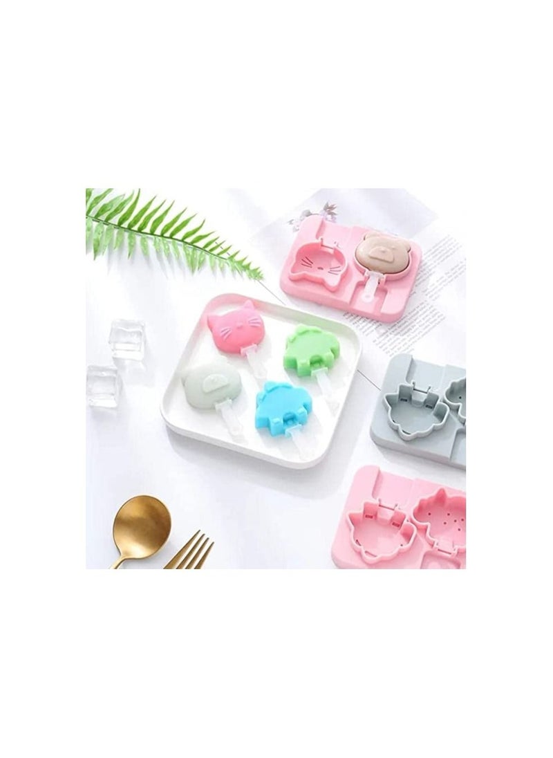 Generic - Silicone Popsicle Molds Shape, Ice Cream Mold, Popsicle Food Molds, Reusable Popsicle Maker with Sticks, Ice Pop Molds Popsicle Maker Ice Cream Mold, Easy Release Ice Pop Maker. (2 Popsicles) - Image 1