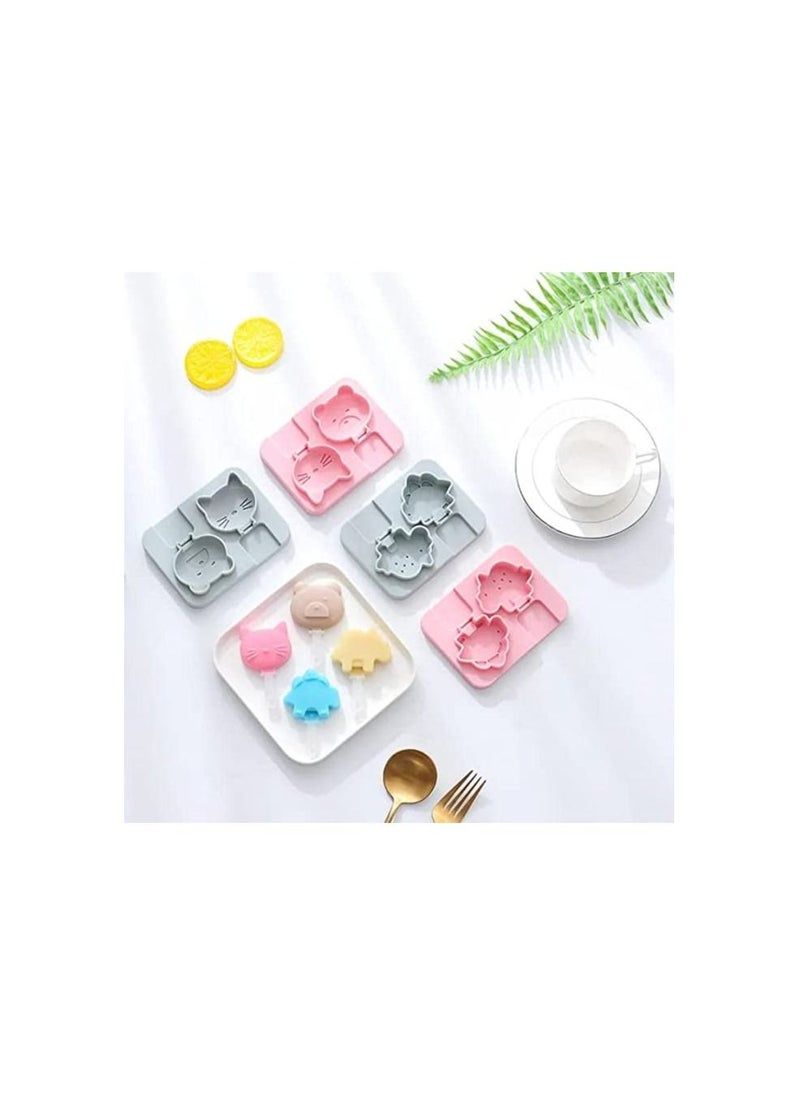 Generic - Silicone Popsicle Molds Shape, Ice Cream Mold, Popsicle Food Molds, Reusable Popsicle Maker with Sticks, Ice Pop Molds Popsicle Maker Ice Cream Mold, Easy Release Ice Pop Maker. (2 Popsicles) - Image 1