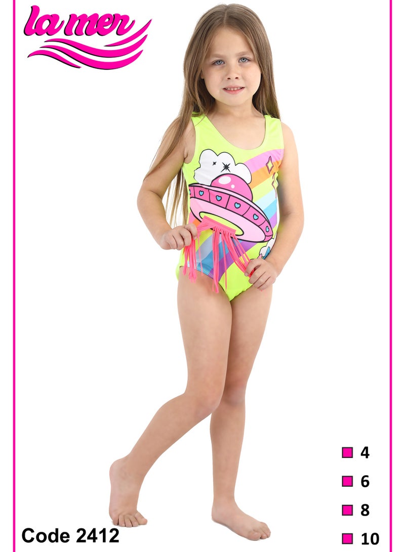 La Mer Girls Playful La Mer Swimsuit - Image 2