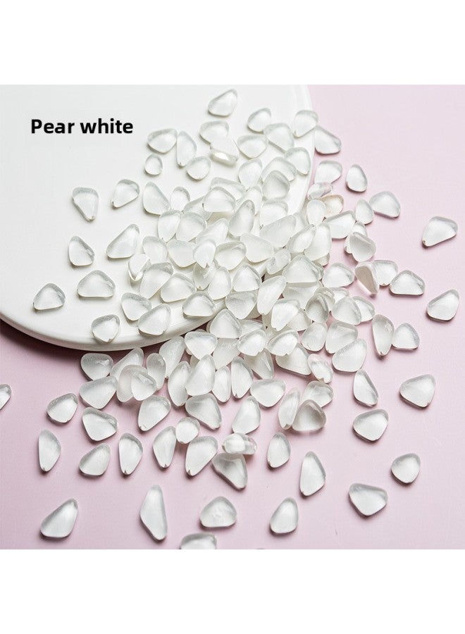 On The Weight Of The Mosaic Free Stone Multi-glitter Powder Crystal Patch Parent-child Handmade Art Material Package-Color:Pear White Free Stone 1kg  - Image 1