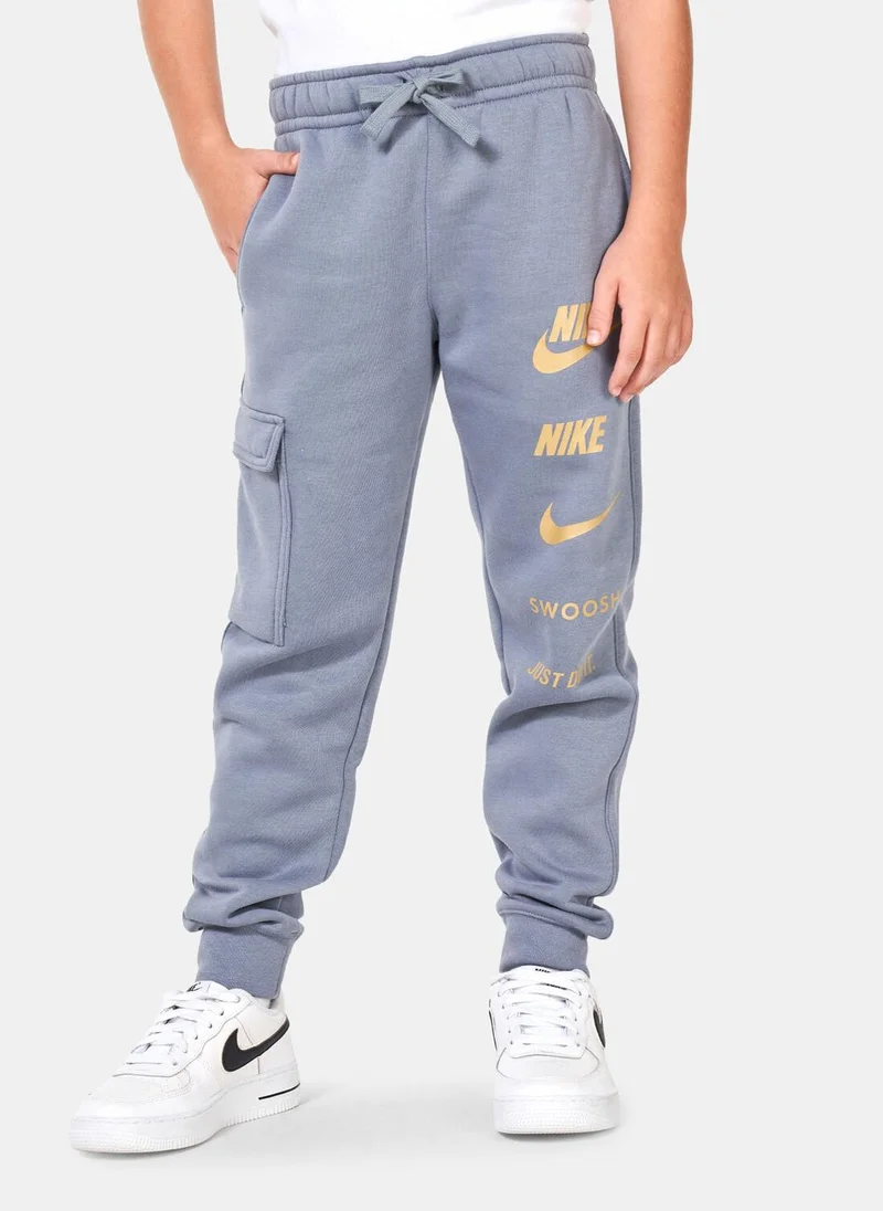 Nike Kids' Sportswear Fleece Cargo Joggers (Older Kids)
